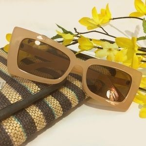 RETRO style retangular butterfly frame sunglasses